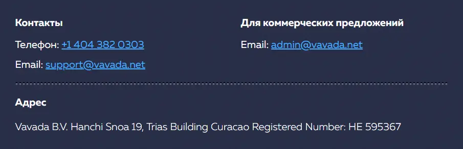 Vavada техподдержка